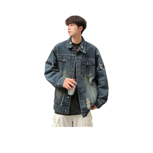 NEAR HERE Denim Jackets Unisex