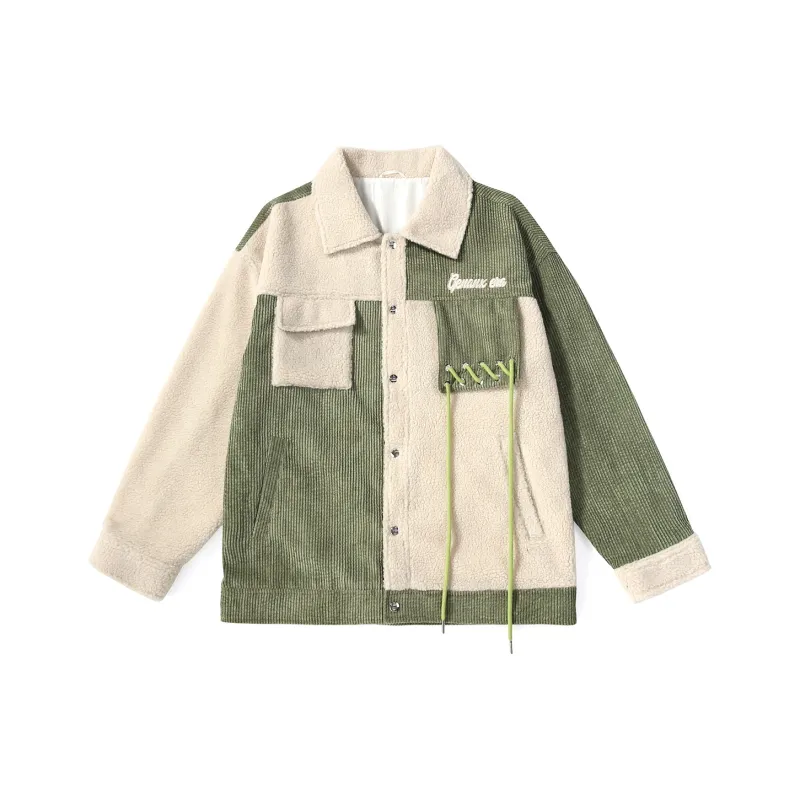 GENANX Jackets Coats Unisex Apricot Green-0