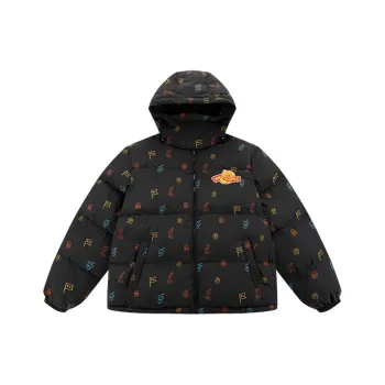 DANGEROUSPEOPLE Down Jacket Unisex Black