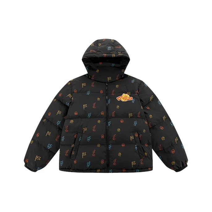 DANGEROUSPEOPLE Down Jacket Unisex Black-0
