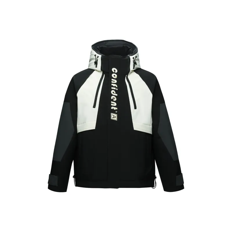 HLA Down Jacket Men's Black Trim-0