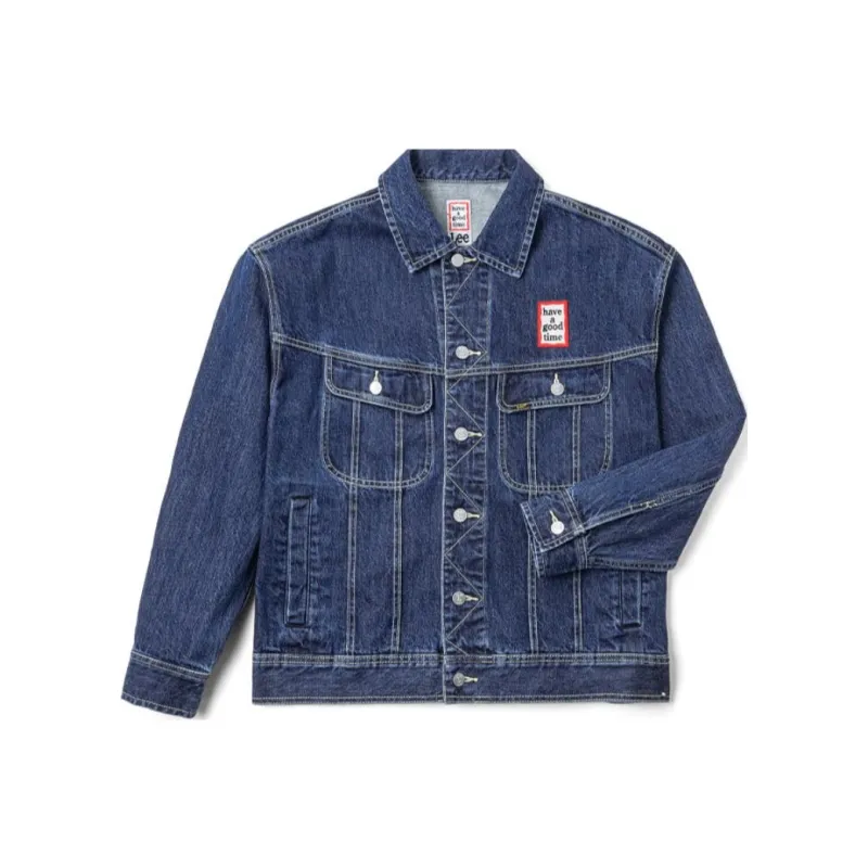 Lee x Have A Good Time Jackets Coats Unisex Medium Dark Blue-0