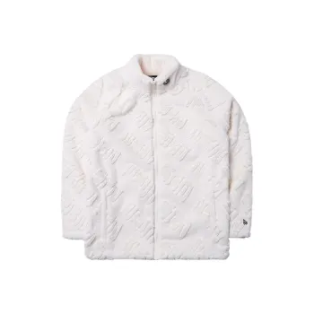 New Era SS24 Velvet feel Coat Unisex Ivory White