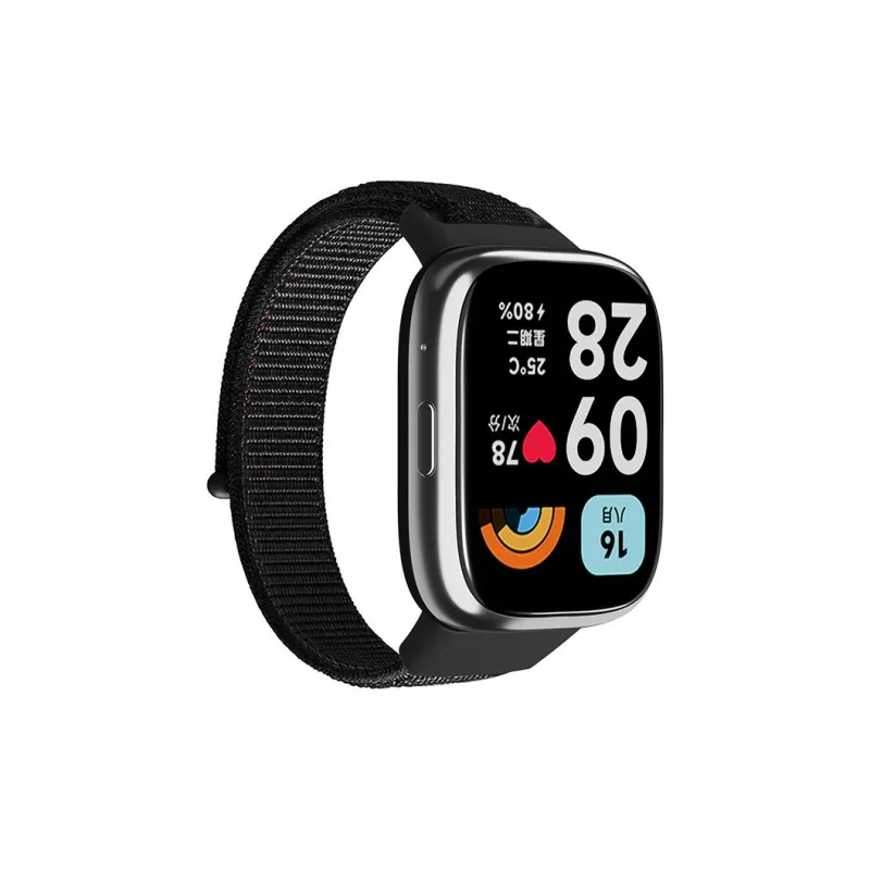ZHENGGUANG Watch Band Apple Red Beige Compatibility Nylon Material-17