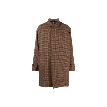 Mackintosh Soho Houndstooth Wool Coat