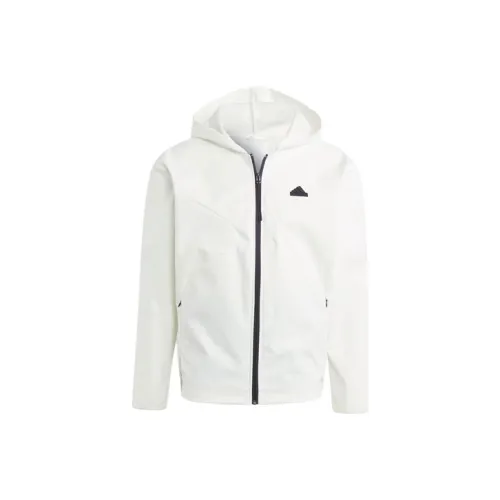 Adidas CITY ESCAPE Full Zip Hoodie Jackets Coats Men's Jade White