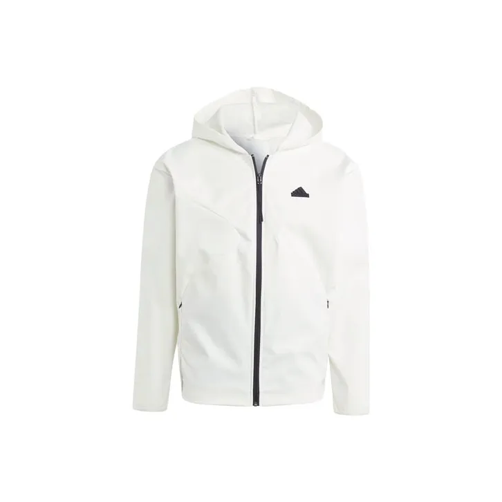 Adidas CITY ESCAPE Full Zip Hoodie Jackets Coats Men's Jade White-0