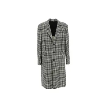 Alexander McQueen Houndstooth Single-Breasted Coat