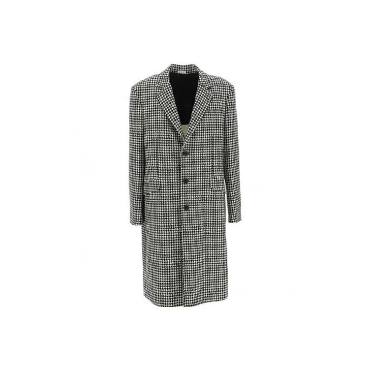 Alexander McQueen Houndstooth Single-Breasted Coat-0