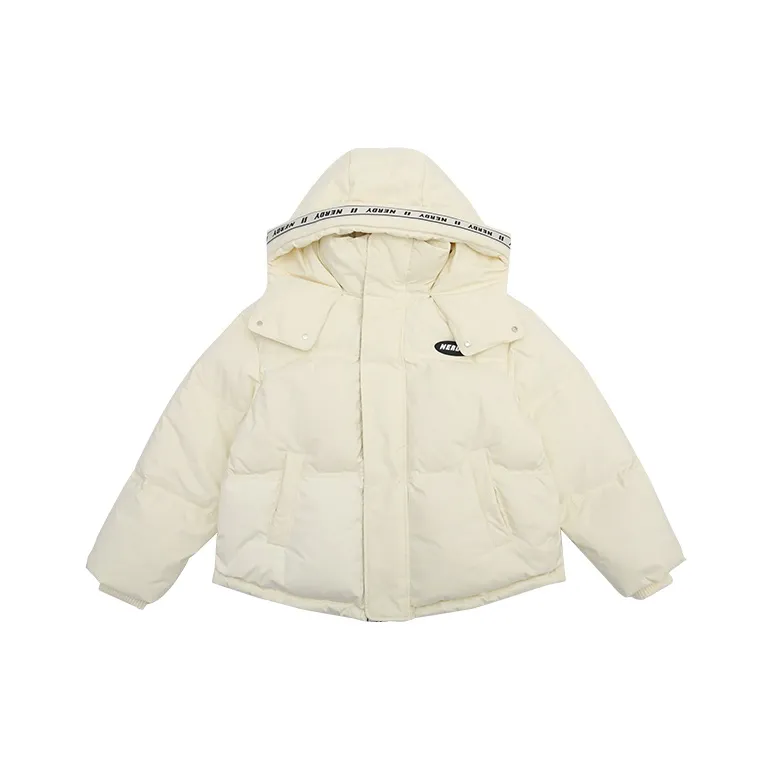 Nerdy Down Jackets Unisex Milk White-0