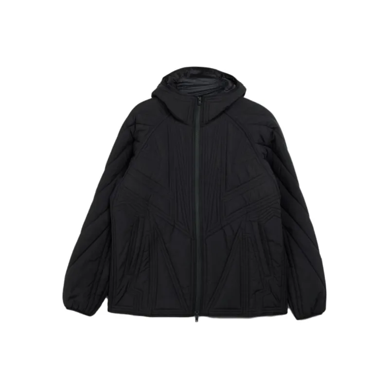 Y 3 Hooded Quilted Bomber Jacket-0