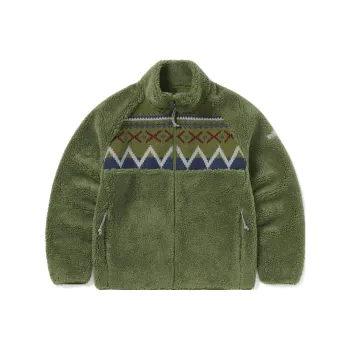 Thisisneverthat Knit Paneled Fleece Jacket