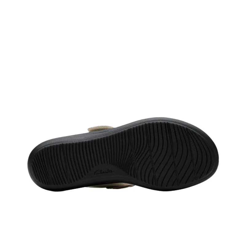 Clarks Abrasion Resistant Flip Flops Women's Ecru-5