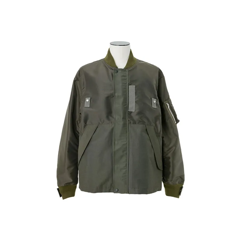 Sacai SS25 Jackets Men Khaki-0