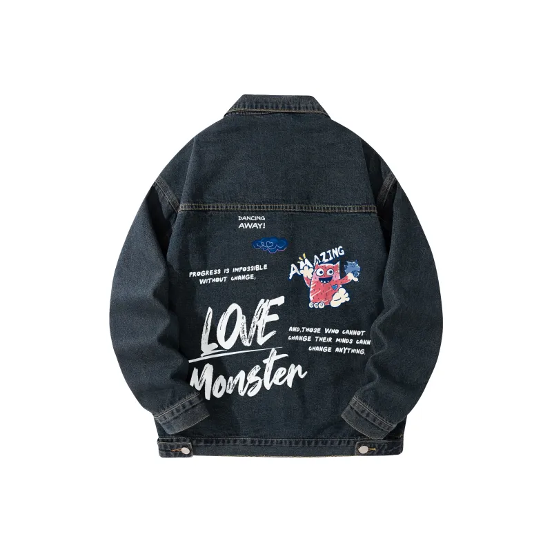 Love Monster Denim Jacket Unisex-15