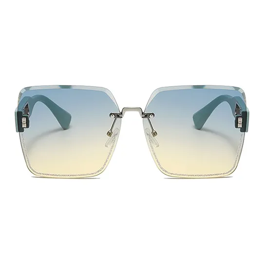 YUZHAOLIN PC Square Sunglasses Unisex-5