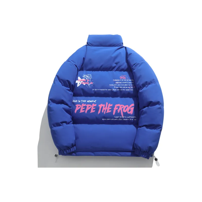 Pepe The Frog Puffer Jacket Unisex-2