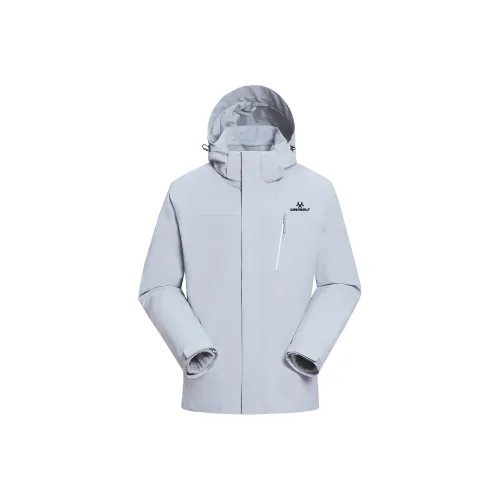 UNIWOLF Water-Resistant Windproof Breathable Warm And Rainproof Windbreaker Jacket Unisex