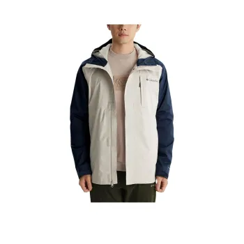 Columbia FW24 Waterproof And Windproof Windbreaker Jacket Unisex Blue White