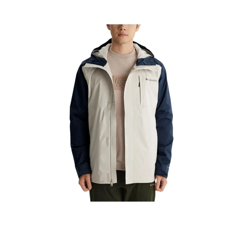Columbia FW24 Waterproof And Windproof Windbreaker Jacket Unisex Blue White-0