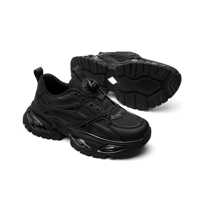 JEEP SPIRIT Low Top Chunky Sneakers Men's Black-3