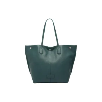 LONGCHAMP Cow Leather Tote Bag Shopping Bag Handbag Large Size Women's Cedar Wood Color