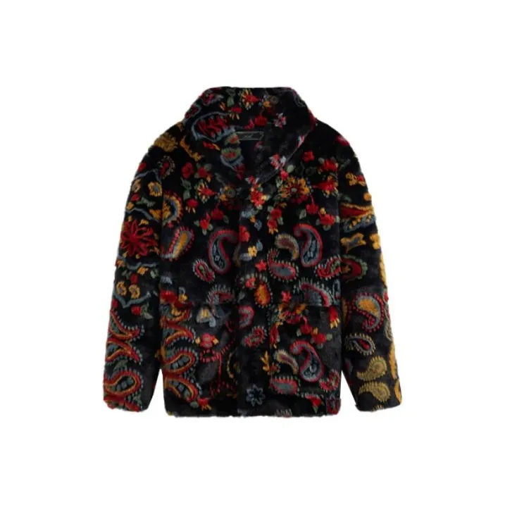 KITH Paisley Fur Short Becker Coat-0