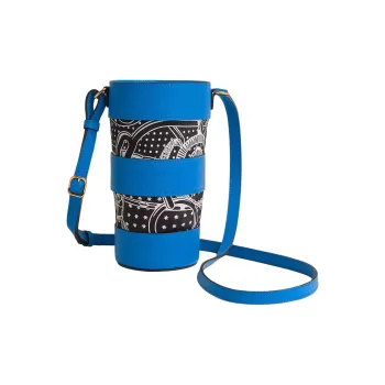 HERMES AVECSOIE IN THE POCKET Crossbody Bags Sambal Blue & Dusty Gray