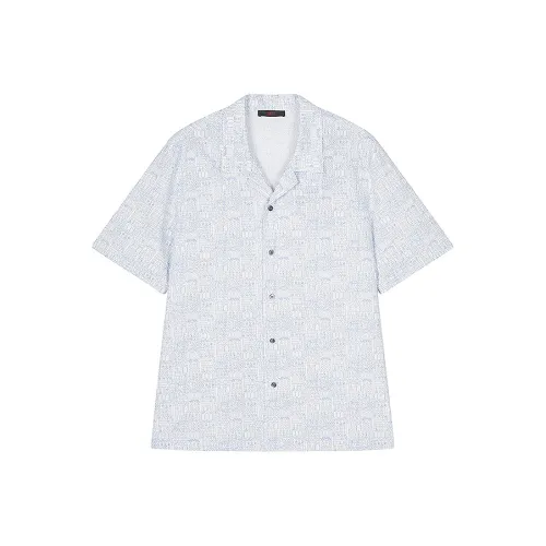 CROQUIS Black Thread Shirt Men's Blue
