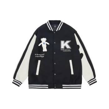 KILLWINNER Loose Fit Baseball Jacket Unisex