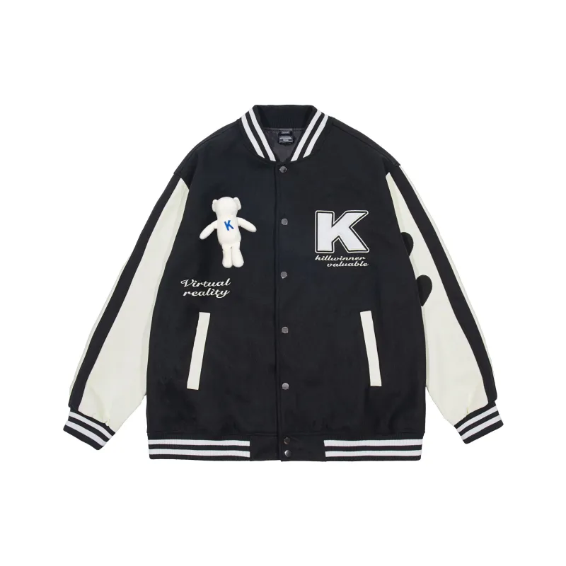 KILLWINNER Loose Fit Baseball Jacket Unisex-0