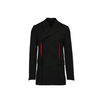 Ferragamo Contrasting-panels Double-breasted Coat