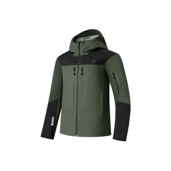 QIAODAN Mountain God Series Windbreaker Jackets Men Chalcedony Green/Black