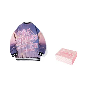 FireMonkey Baseball Jacket Unisex Friends Couple's