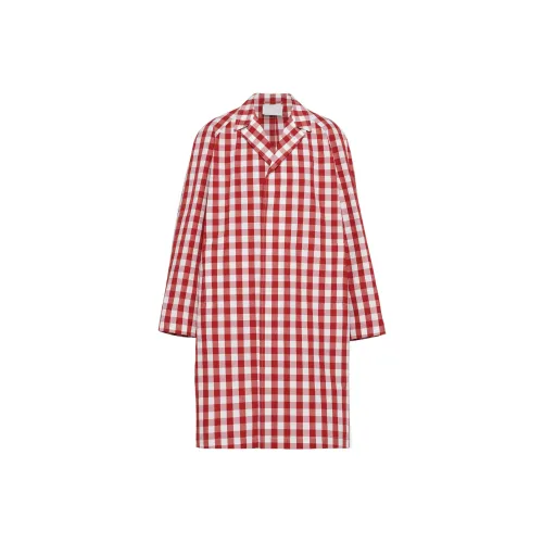 PRADA Coats Men Red