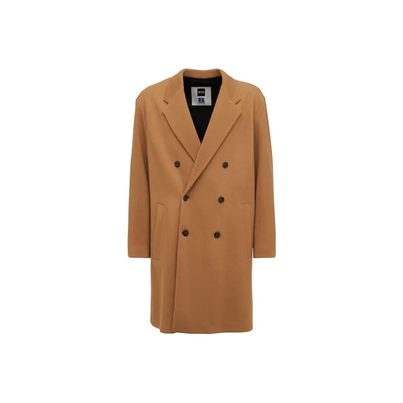 HUGO BOSS Coats Men Brown-0