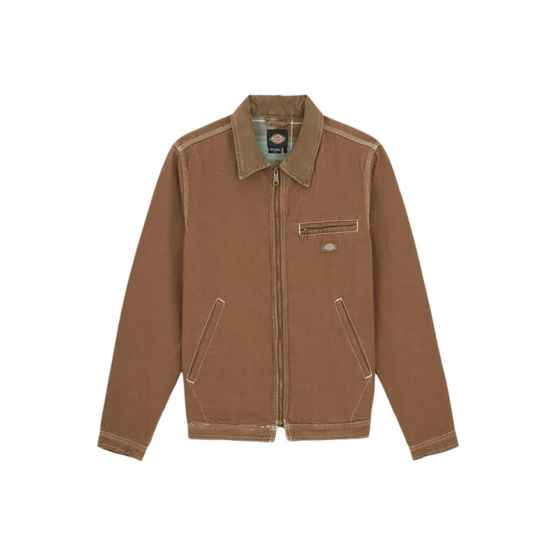 Dickies Denim Jacket Men's Brown-0