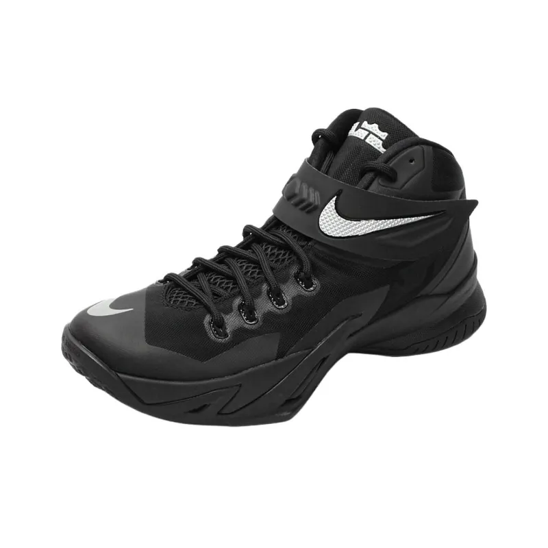 Nike Zoom Soldier 7 Anti Slip Wear Resistant High Top Basketball Shoes Men's Black-1