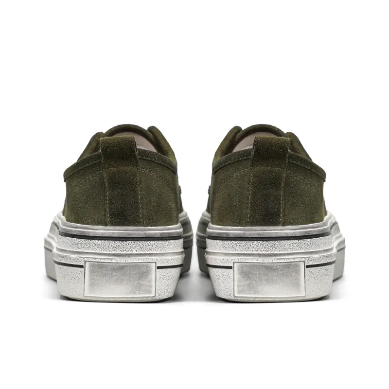 CROOKED CARD Slip Resistant Height Increasing Abrasion Resistant Low Top Skateboard Shoes Women's-5