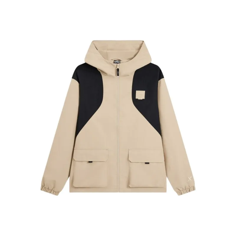 XTEP Jackets Coats Unisex Sand Stone/Jet Black-0
