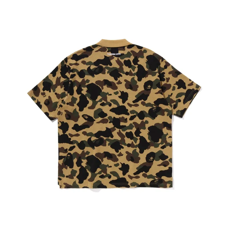 Bape 1st Camo Jacquard Relax Fit Polo Shirt-1