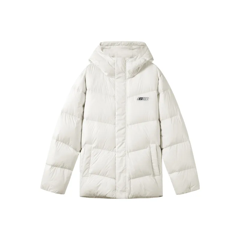 Skechers Down Jackets Unisex Marshmallow White-0
