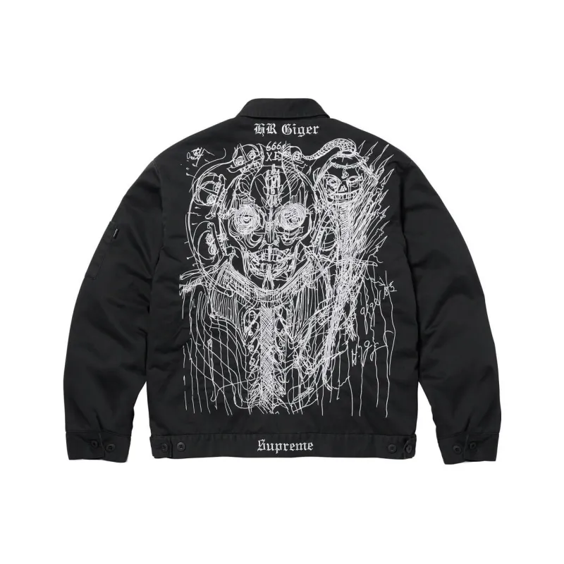 Supreme H.R. Giger Embroidered Work Jacket-3