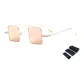 Gold Frame with Pink Reflective Lens