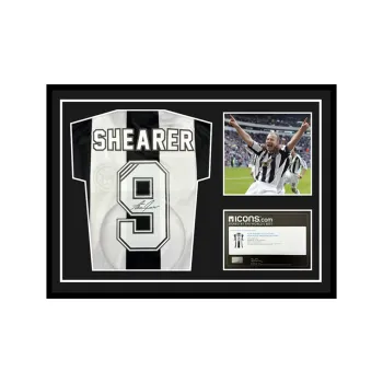 Three For Newcastle United Jersey Outer Frame Approx. 72x98cm Unisex