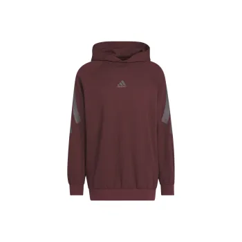 Adidas BASKETBALL THE 2025 COLLECTION CHAPTER 02 SPACER HOODIE Sweatshirt Unisex Aurora Gemstone Red