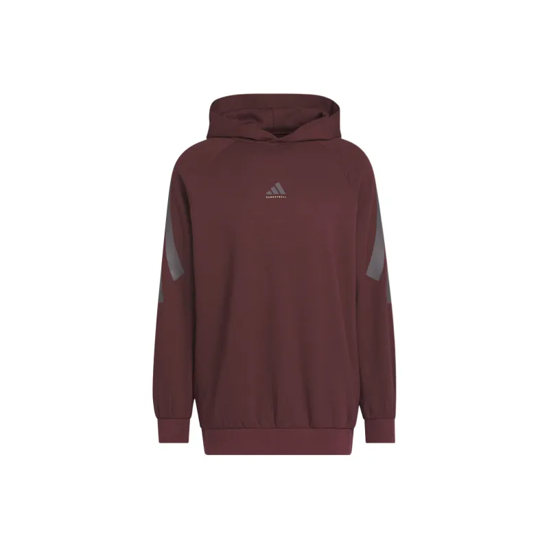 Adidas BASKETBALL THE 2025 COLLECTION CHAPTER 02 SPACER HOODIE Sweatshirt Unisex Aurora Gemstone Red-0