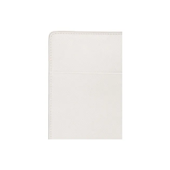 PRADA Saffiano Leather Wallet Women's White-4