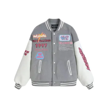 PAINT STAIN Jackets Unisex Gray