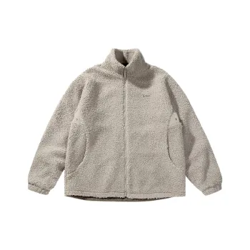 SET FUNS Autumn And Winter Season Outdoor Style Velvet-feel Coat Brand Logo Unisex
